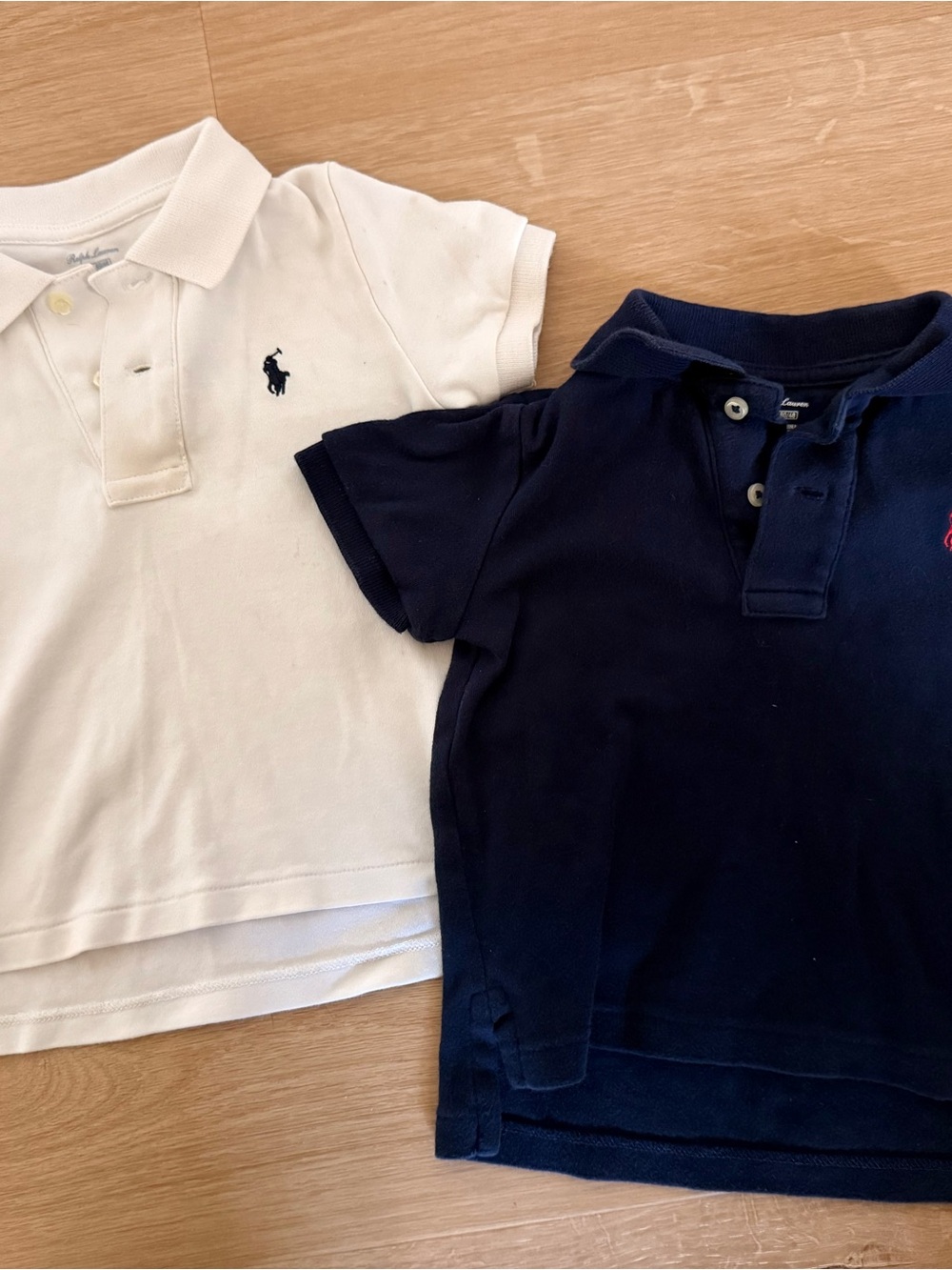 Ralph Lauren Kids Short-Sleeve Polo Set in White and Navy